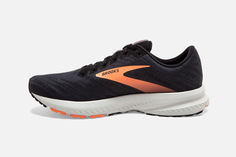 Brooks Israel Launch 7 Road Running Shoes Womens - Black/Orange - FUK-079485